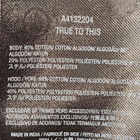 Volcom Forzee Hoodie Mens Med Black Pullover Slim Fit  school outdoor - Picture 11 of 12